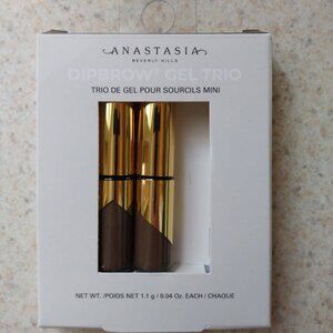 NIB ANASTASIA BEVERLY HILLS DIPBROW GEL MINI SIZE X 2 MEDIUM BROWN